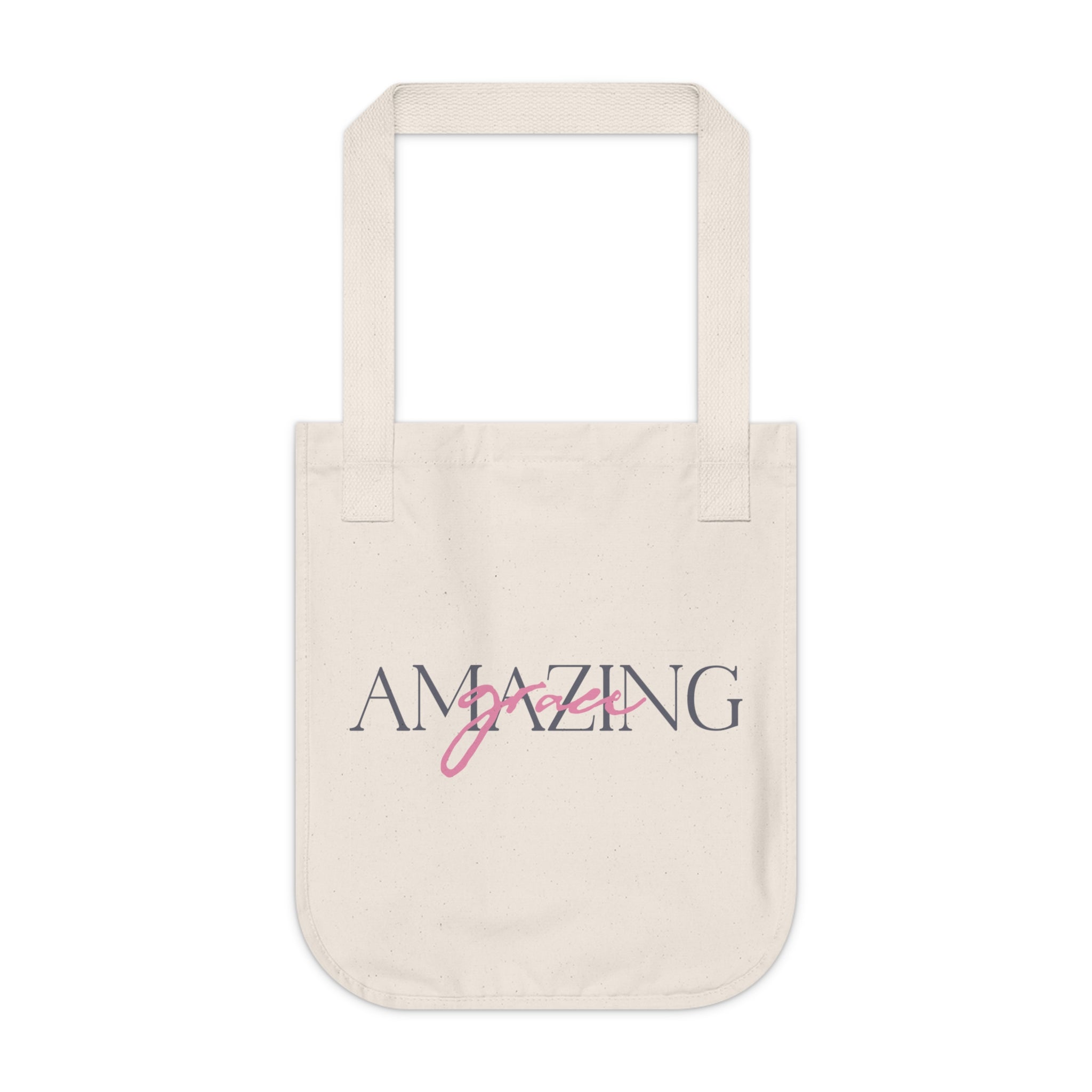 Amazing Grace - Organic Canvas Tote Bag - Eco-Friendly, Stylish Carryall for Everyday Use