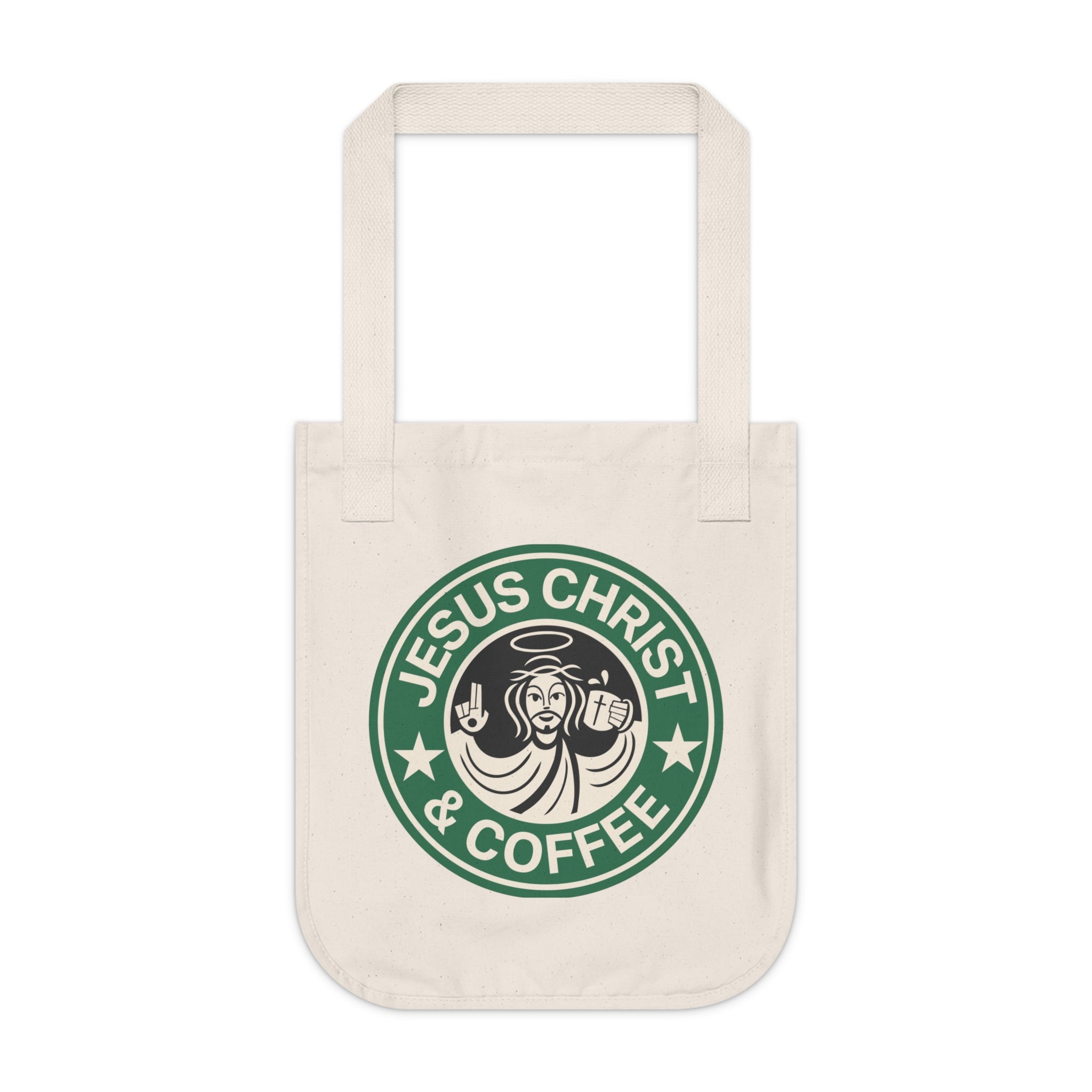JC&COFFEE - Organic Canvas Tote Bag - Eco-Friendly, Stylish Carryall for Everyday Use