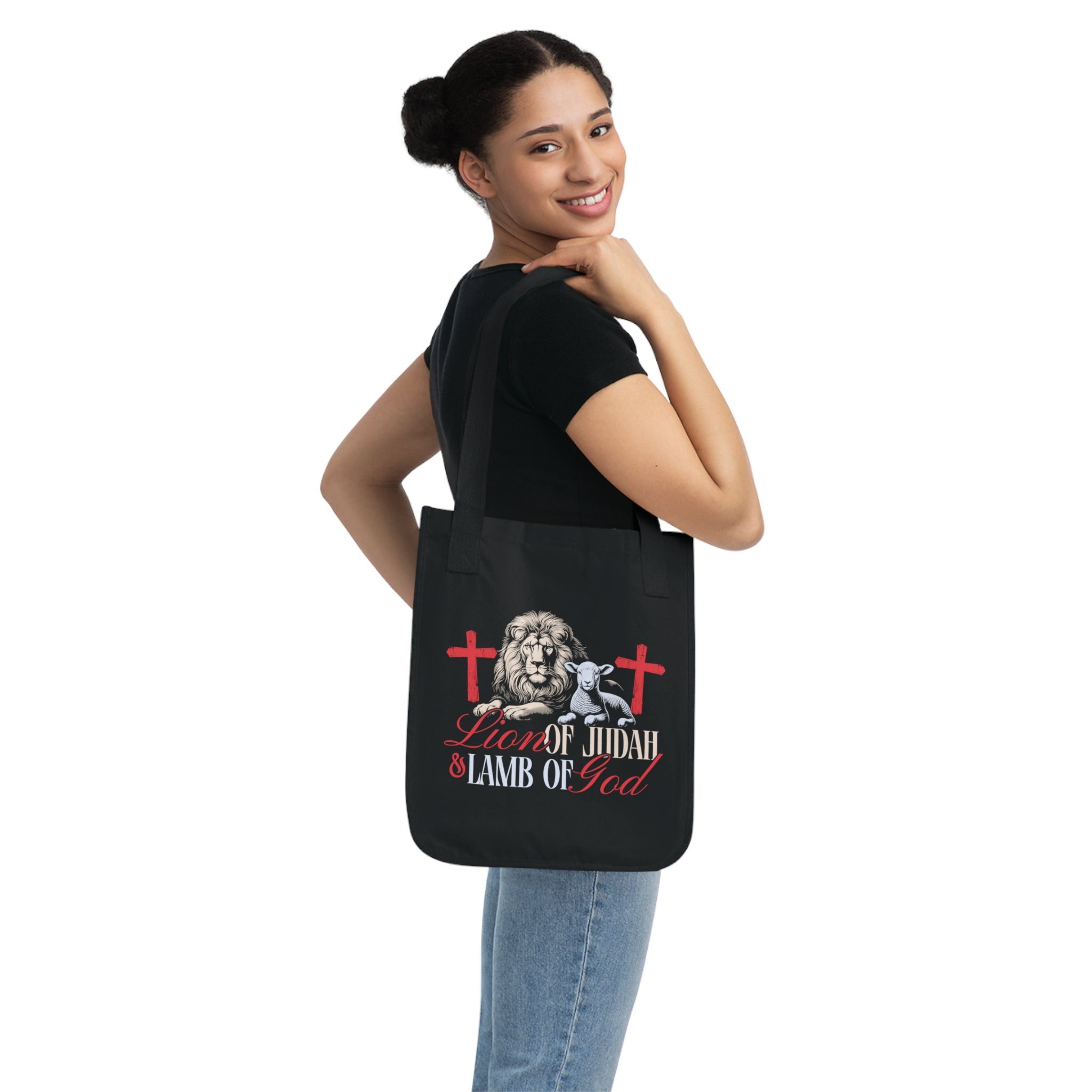Lion of Judah - Organic Canvas Tote Bag - Eco-Friendly, Stylish Carryall for Everyday Use