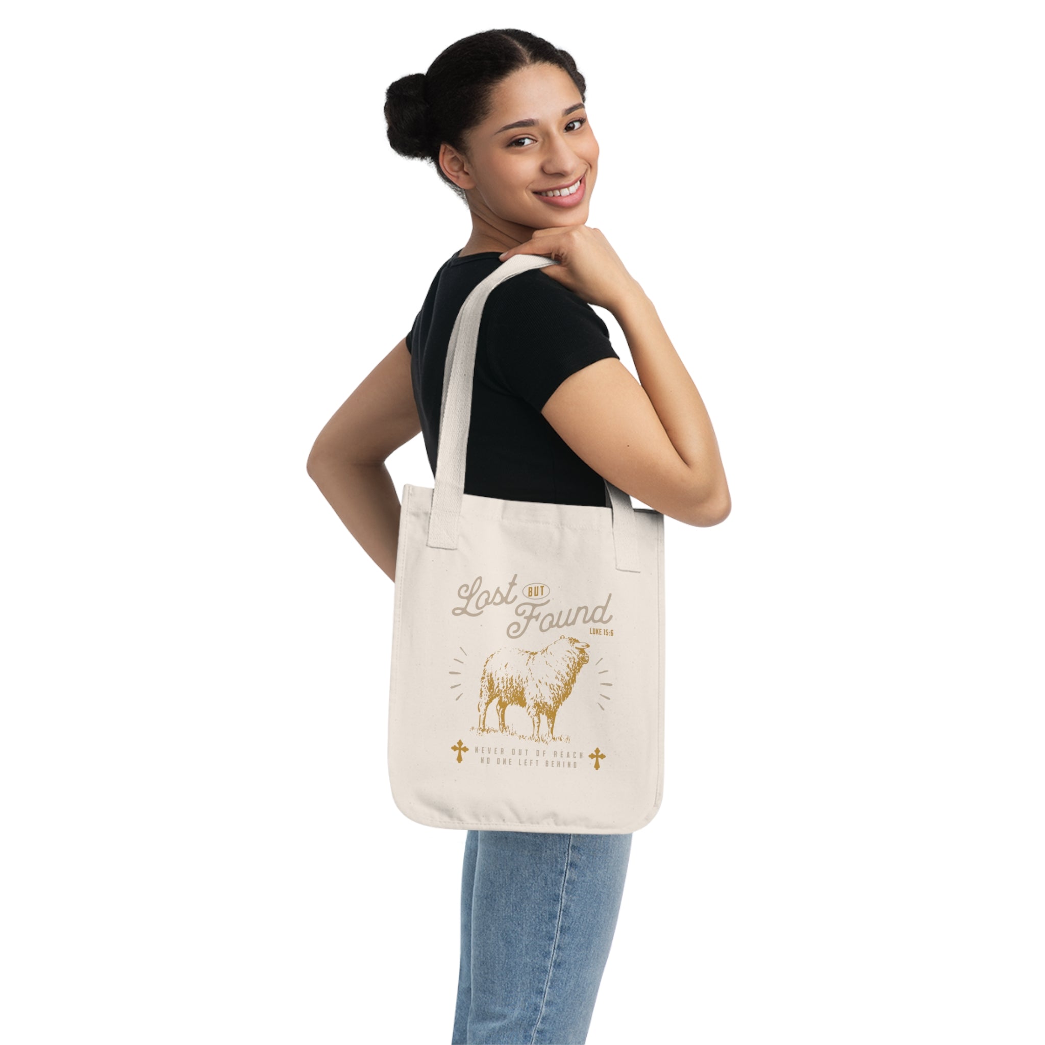 Lost But Found - Organic Canvas Tote Bag - Eco-Friendly, Stylish Carryall for Everyday Use
