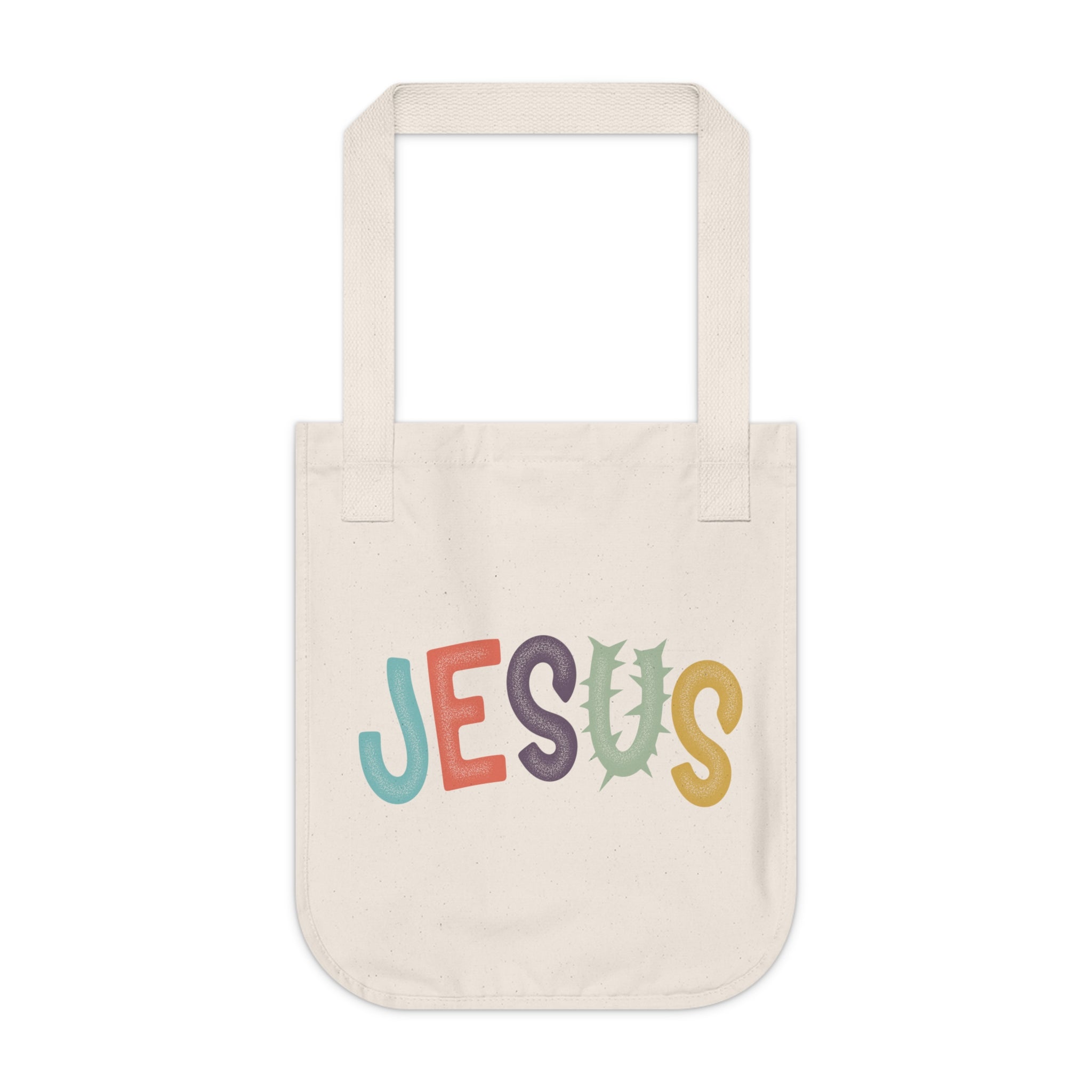 JESUS - Organic Canvas Tote Bag - Eco-Friendly, Stylish Carryall for Everyday Use