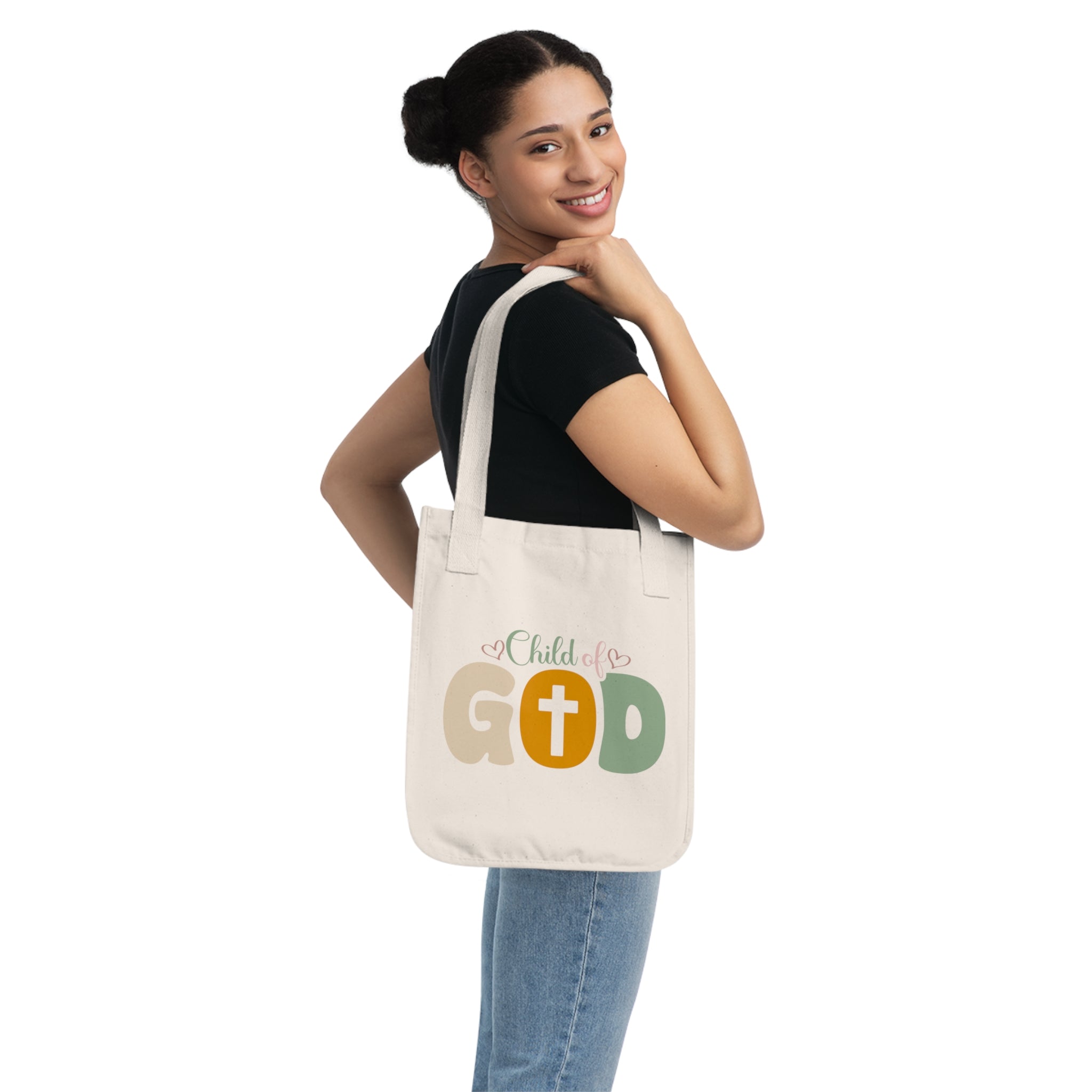 Child of God - Organic Canvas Tote Bag - Eco-Friendly, Stylish Carryall for Everyday Use