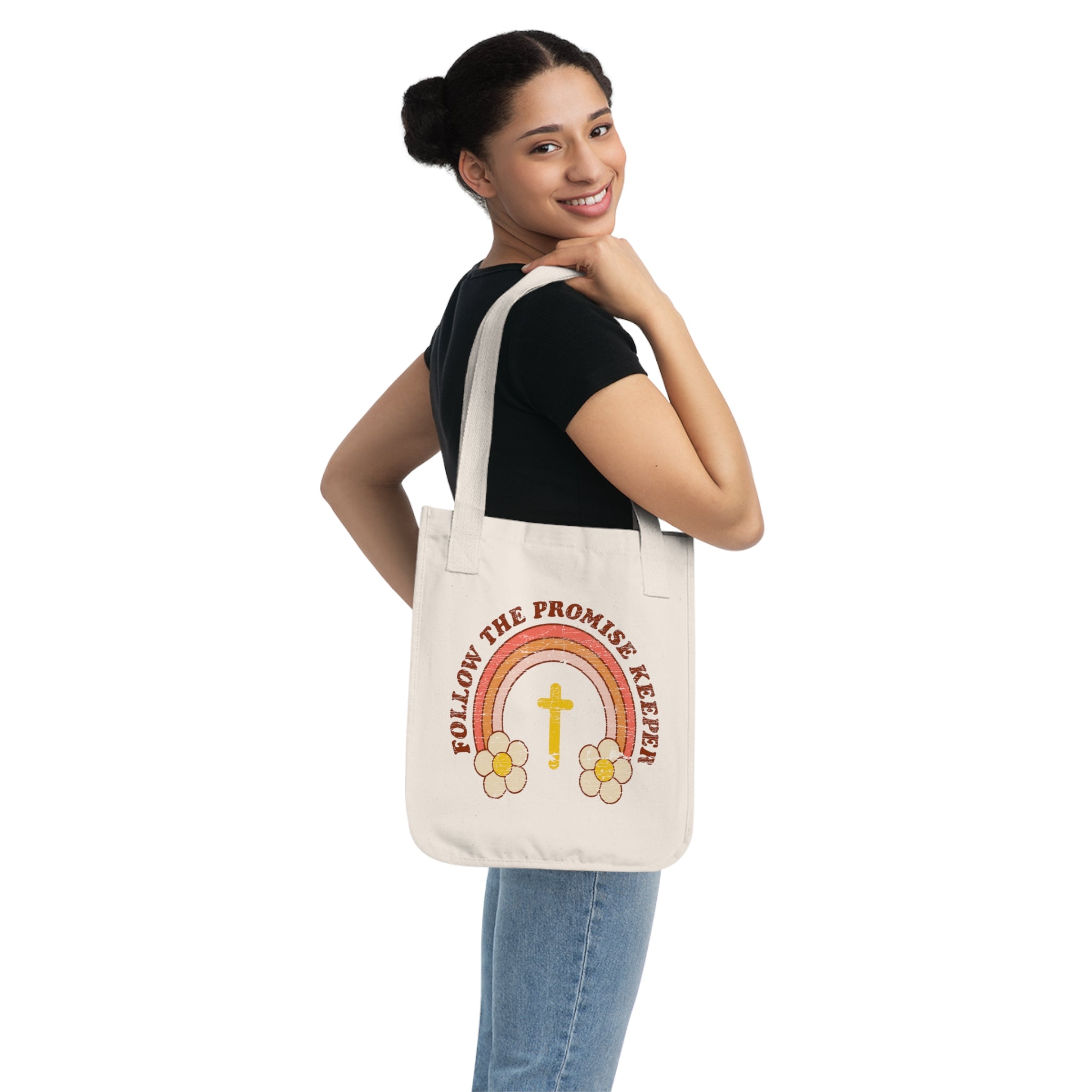 Follow the Promise Keeper - Organic Canvas Tote Bag - Eco-Friendly, Stylish Carryall for Everyday Use